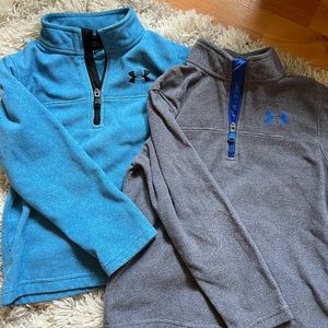 2 Like New Under Armour Fleece boys size 6!